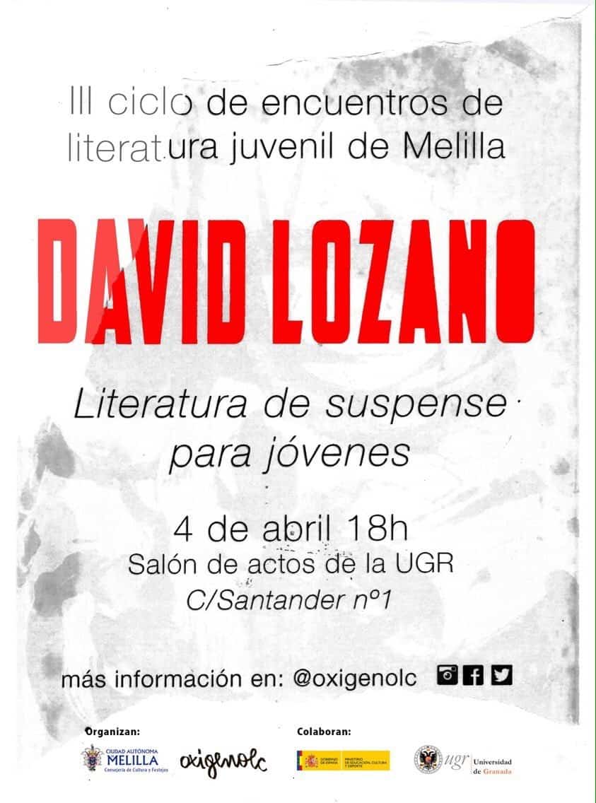 III Ciclo de encuentros de literatura juvenil de Melilla David Lozano