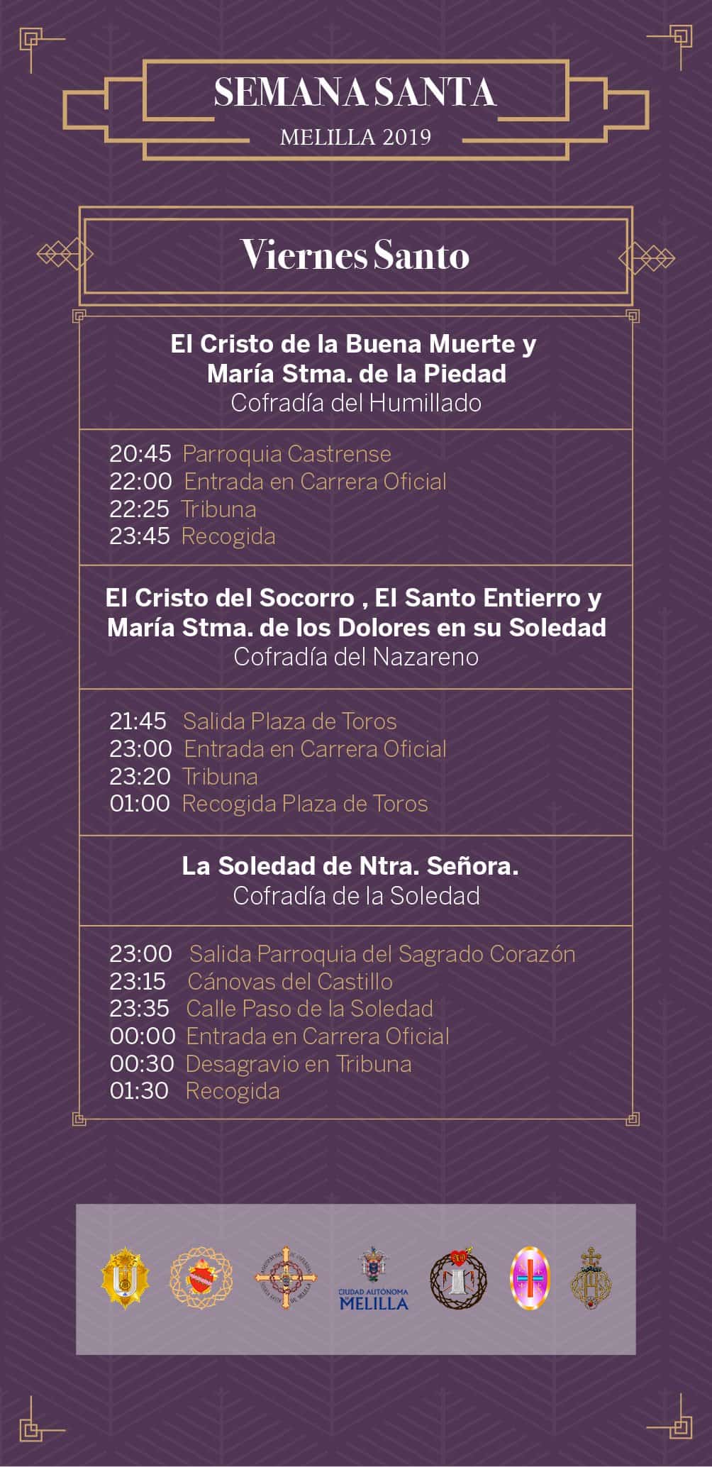 Viernes Santo Semana Santa Melilla 2019